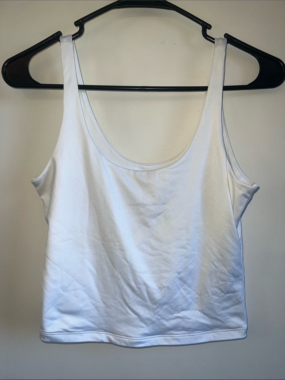 Abercrombie & Fitch White Scoop Neck Tank